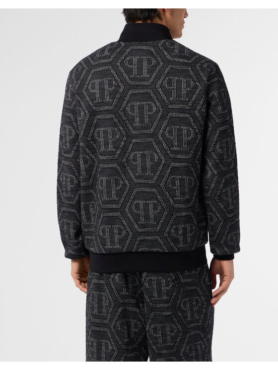 PHILIPP PLEIN PHILIPP PLEIN Bluza 29880 Czarny Jegging Fit