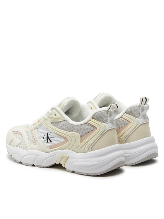 Calvin Klein Jeans Calvin Klein Jeans Tossud Retro Tennis Low Lace Mh Ml Met YW0YW01373 Valge