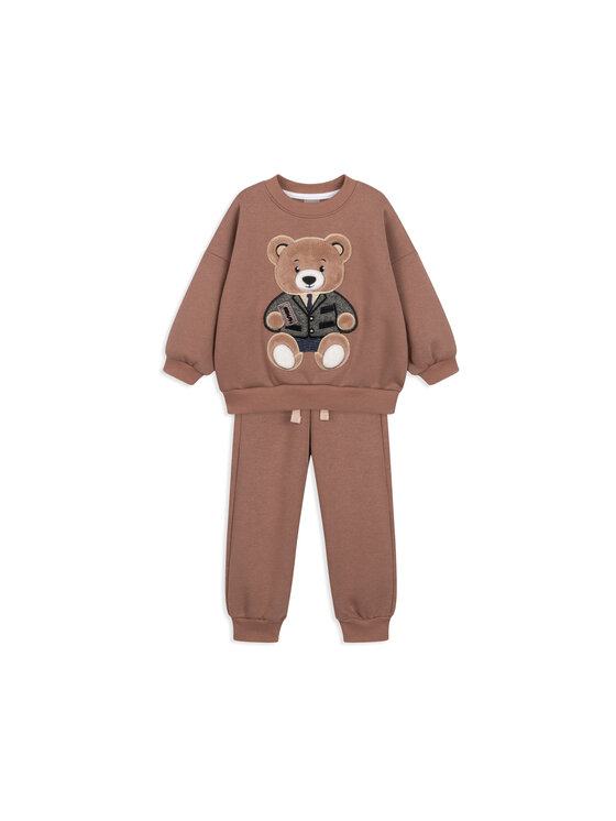 Bejbi Story Bejbi Story Bluza Bluza oversize Rodney Teddy dla mamy i taty bez kaptura Błękitny Oversize