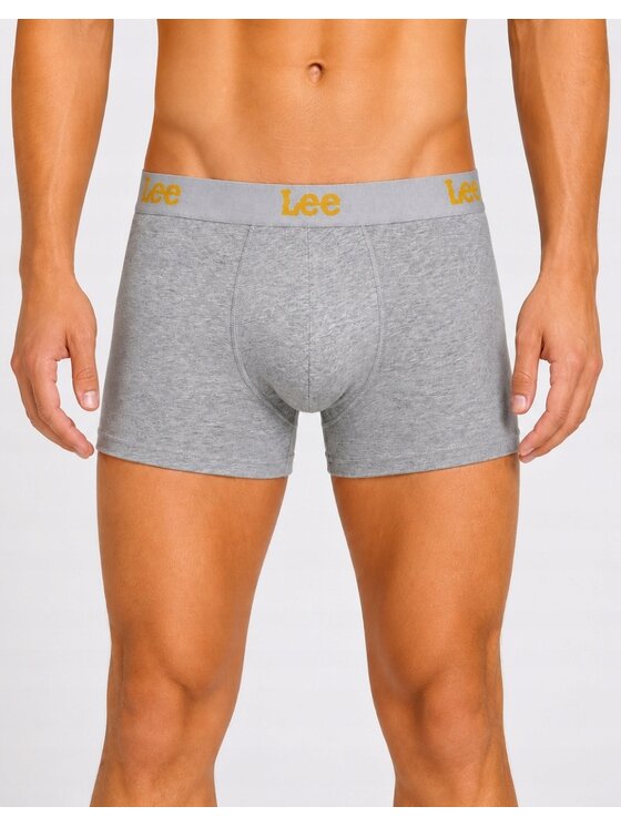 Lee Lee Bokserki Harkins 3 Pack Trunks Cotton Rich Comfort Stretch Czarny