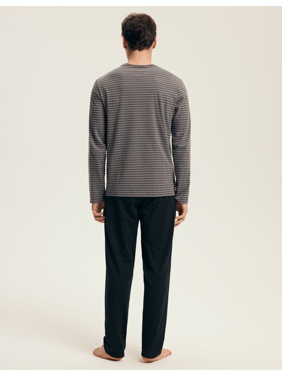 Henderson Henderson Piżama 43455 Czarny Regular Fit