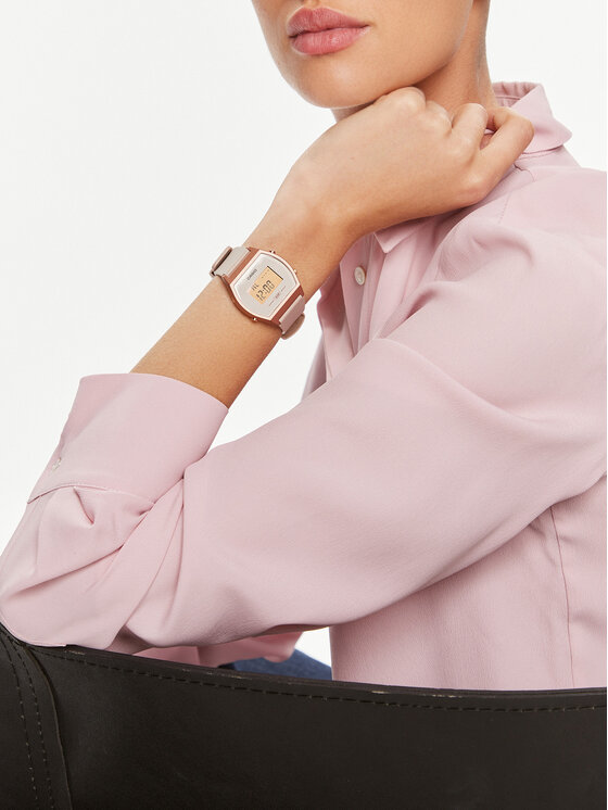 Casio Casio Ročna ura Vintage Digital LW-204-4AEF Bež