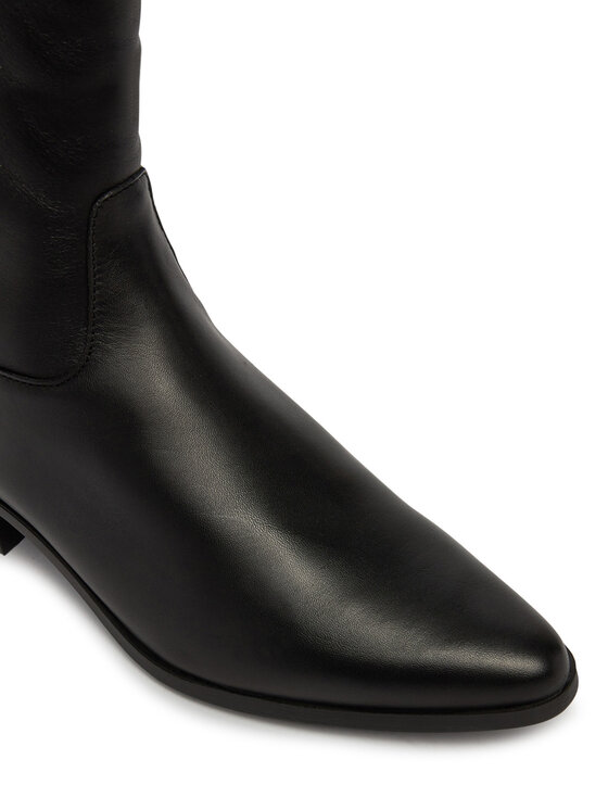 Tommy Hilfiger Tommy Hilfiger Botki Leather Ankle Boot W Zip FW0FW09921 Czarny