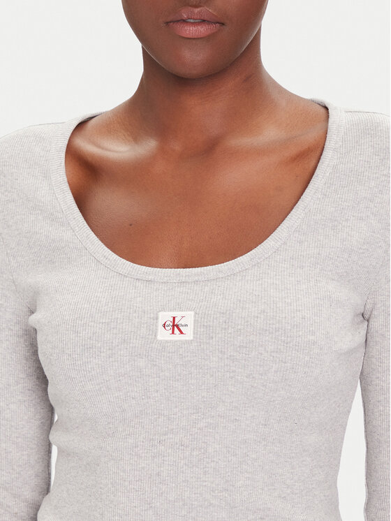 Calvin Klein Jeans Calvin Klein Jeans Bluza LV047D218G Siva Slim Fit