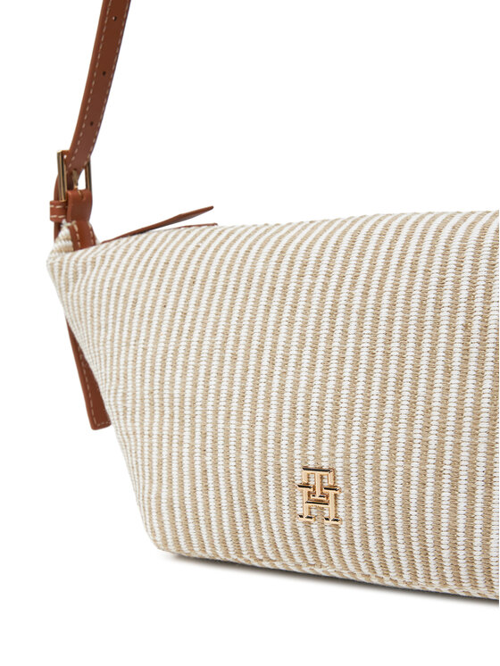 Tommy Hilfiger Tommy Hilfiger Ročna torba Th Premium Beach Le Sling Bag AW0AW17177 Bež