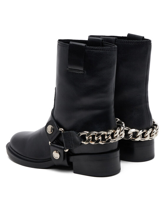 Guess Guess Kovboju apavi Ruben FL7RUB LEA10 Melns