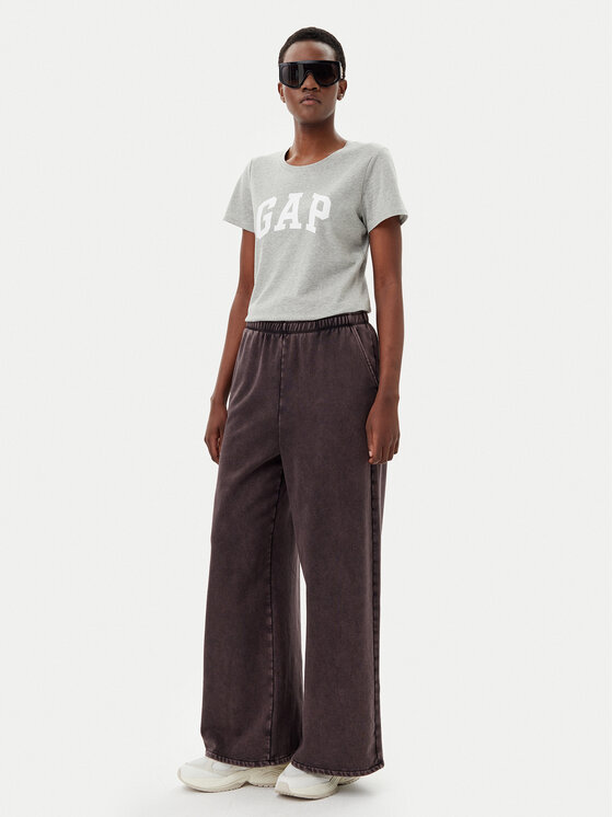 Gap Gap Тишърт 729555-05 Сив Regular Fit