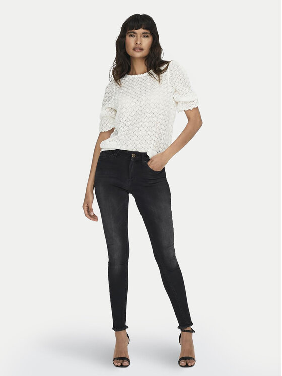 ONLY ONLY Jeansy Blush 15157997 Czarny Skinny Fit