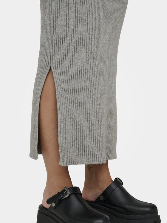 ONLY ONLY Úpletové šaty Katia 15324649 Šedá Slim Fit