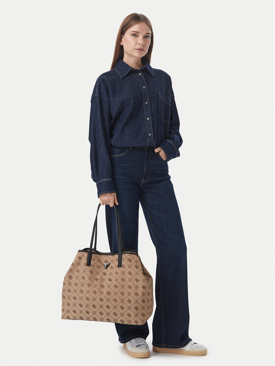 Guess Дамска чанта VICTTORIA HWJP95 14290 Светлокафяв