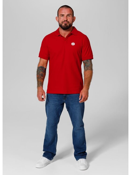 PITBULL PITBULL T-Shirt Koszulka Czerwony Regular Fit