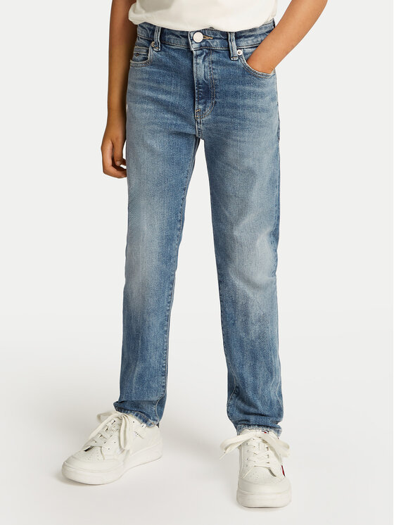 Chłopięce Jeansy Tommy Hilfiger, Rozmiar 16, Niebieskie, Modern KB0KB09326