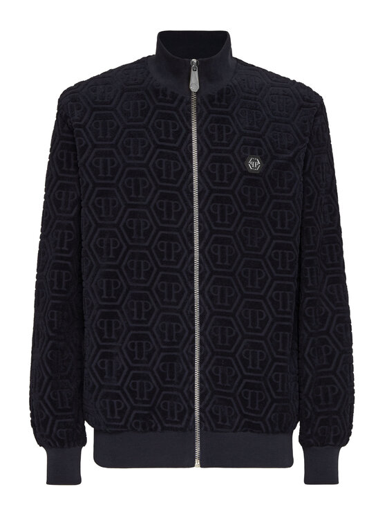 PHILIPP PLEIN PHILIPP PLEIN Bluza 26917 Granatowy Jegging Fit