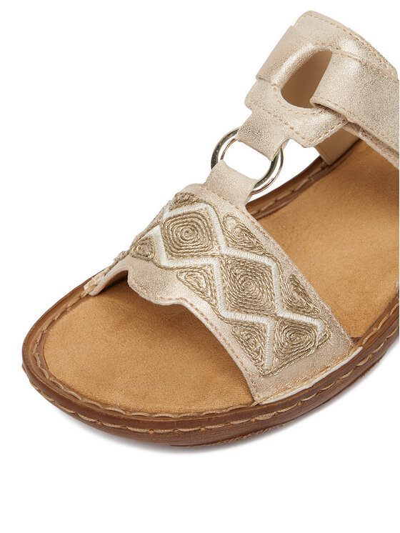 Rieker Rieker Pantoletten CEO-V2864-60 Goldfarben