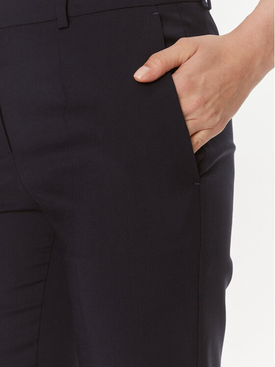 BOSS Boss Hlače iz tkanine Tameah 50490045 Mornarsko modra Regular Fit
