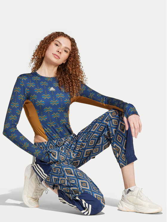 adidas adidas Sportinės kelnės FARM Rio Premium IV9760 Tamsiai mėlyna Loose Fit