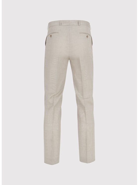 Pako Lorente Pako Lorente Spodnie garniturowe P25SP-6G-039 Beżowy Slim Fit