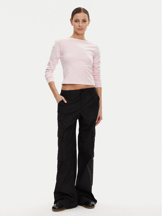 HUGO HUGO Bluză 50537227 Roz Slim Fit