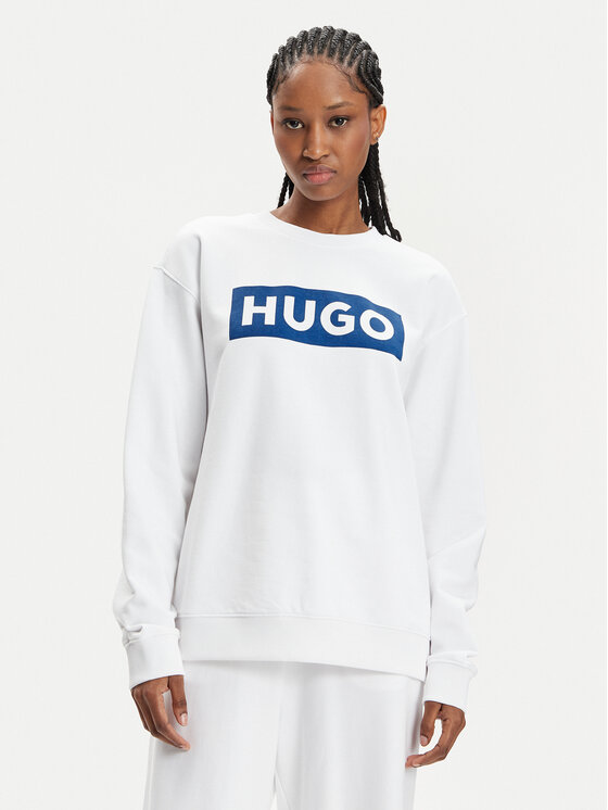 Hugo Sweatshirt Classic 50515817 WeiB Relaxed Fit Modivo