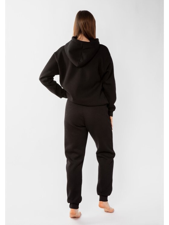 DKaren Sport DKaren Sport Komplet bluza i spodnie materiałowe Randi Czarny Classic Fit