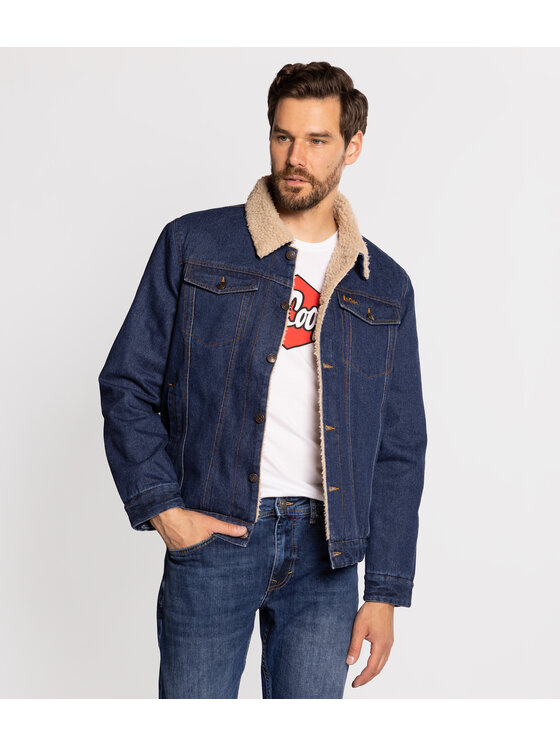 Lee Cooper Lee Cooper Kurtka zimowa BERG Granatowy Regular Fit