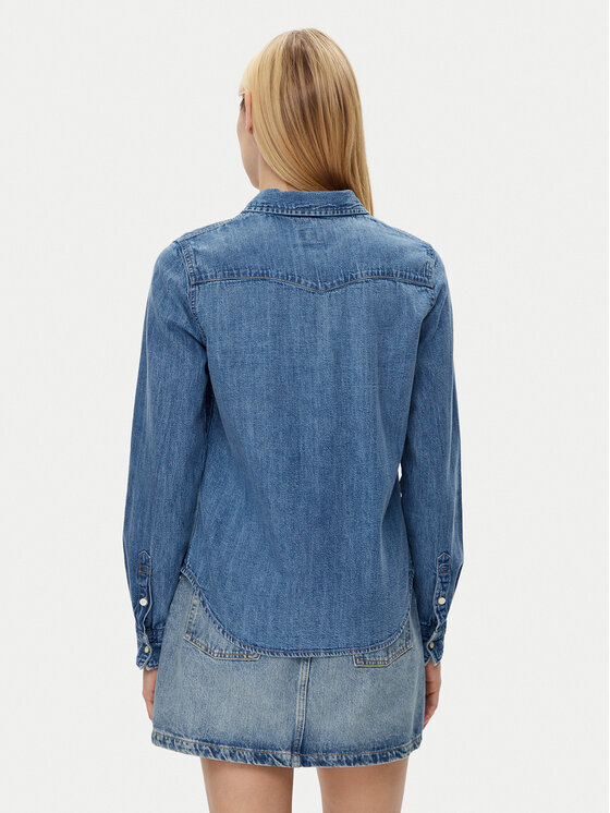 Guess Jeans Guess Jeans Košeľa W5RH35 D5M81 Modrá Regular Fit