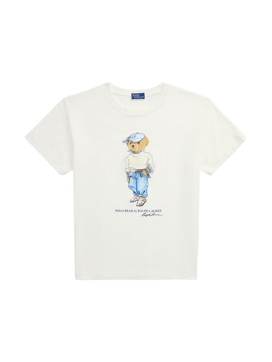 Polo Ralph Lauren Polo Ralph Lauren T-Shirt 211965107001 Biały Regular Fit