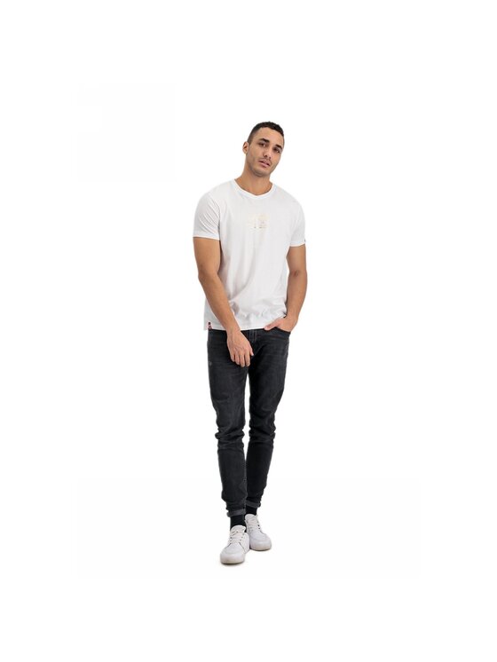 Alpha Industries Alpha Industries T-Shirt AI.106502-09-M Biały Basic Fit