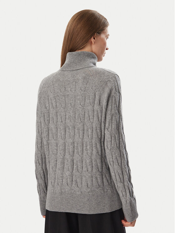 Tommy Hilfiger Tommy Hilfiger Dolčevita WW0WW46791 Tamno siva Regular Fit