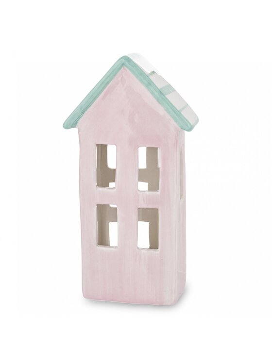 MIAhome MIAhome Lampion Ceramiczny domek GILLI Różowy