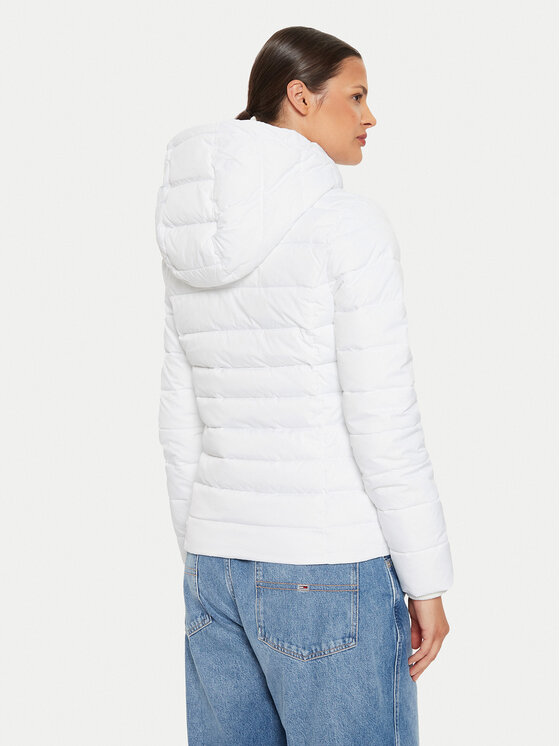 Tommy Jeans Tommy Jeans Зимно яке Basic DW0DW18311 Бял Slim Fit