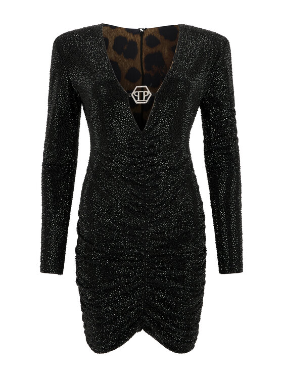 PHILIPP PLEIN PHILIPP PLEIN Abito da sera 31130 Nero Fitted Fit