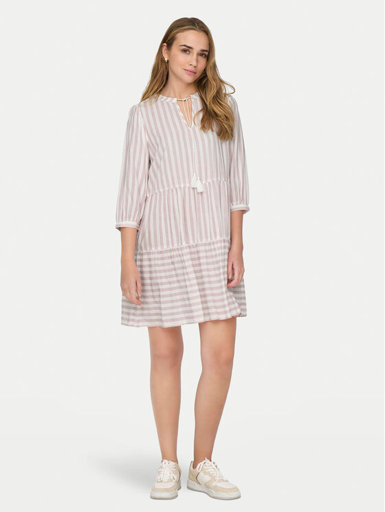ONLY ONLY Лятна рокля Kaya 15220521 Розов Regular Fit