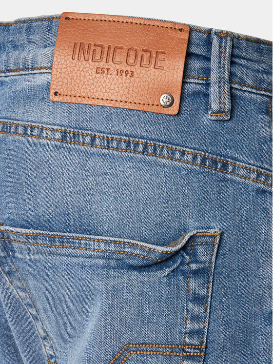 INDICODE INDICODE Farmer rövidnadrág Kaden 70-100 Kék Regular Fit