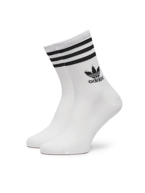 adidas adidas Комплект 3 чифта дълги чорапи мъжки IJ0733 Бял