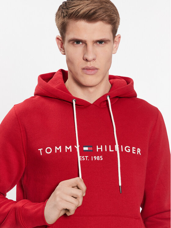 Tommy Hilfiger Tommy Hilfiger Džemperis Logo MW0MW11599 Raudona Regular Fit