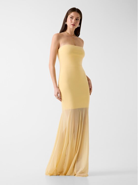 Marciano Guess Marciano Guess Вечірня сукня G6GK55 Z0664 Жовтий Slim Fit