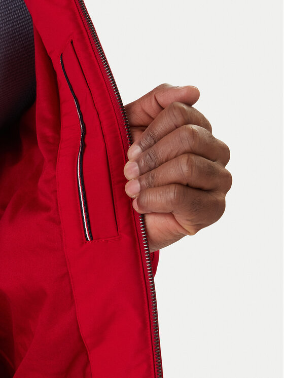 Tommy Hilfiger Tommy Hilfiger Prechodná bunda Harrington MW0MW37647 Červená Regular Fit