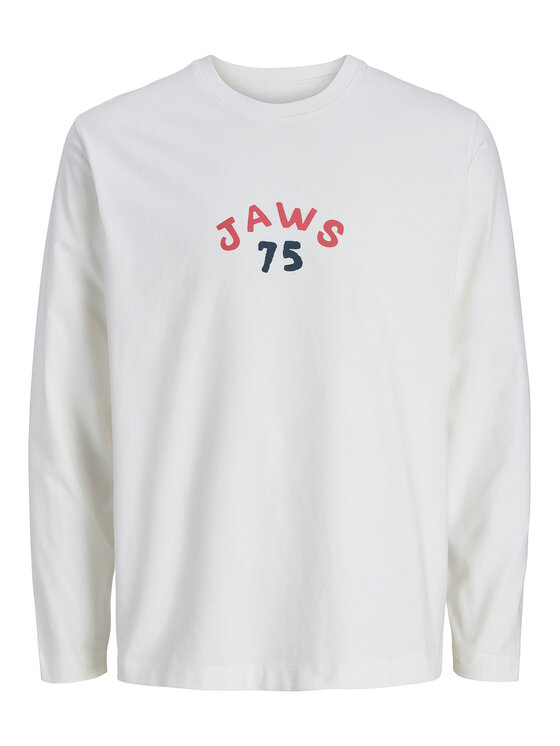 Jack & Jones Jack & Jones Hosszú ujjú Jaws 12286615 Fehér Relaxed Fit