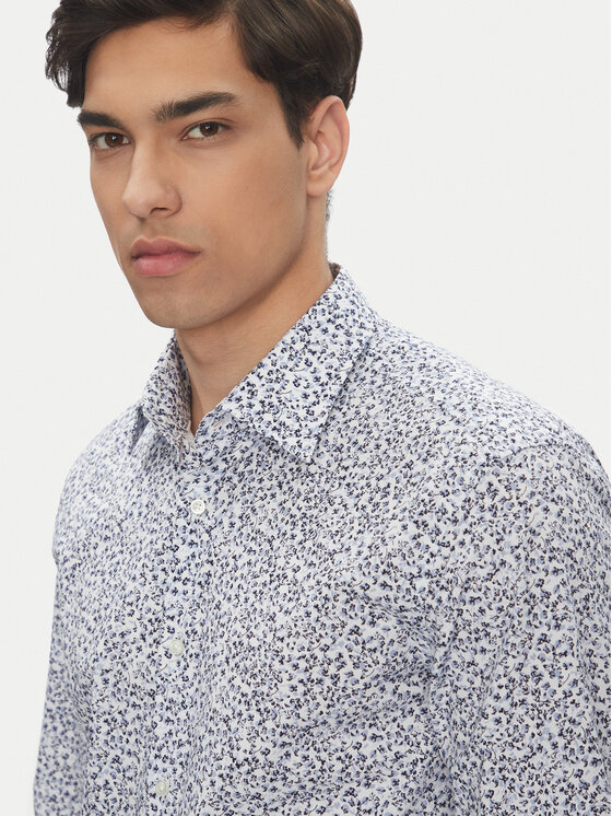 BOSS BOSS Košeľa H-Hank-Kent-C1 50545109 Modrá Slim Fit