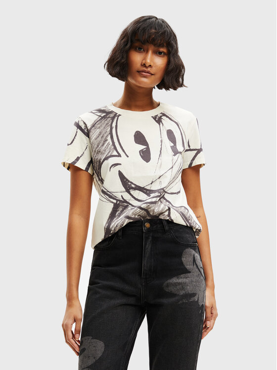 T-shirt DISNEY Mickey 22WWTK85 Bianco Regular Fit