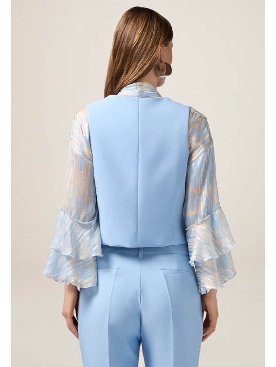 Oltre Oltre Giacca di transizione L024R000029N004 Turchese Slim Fit