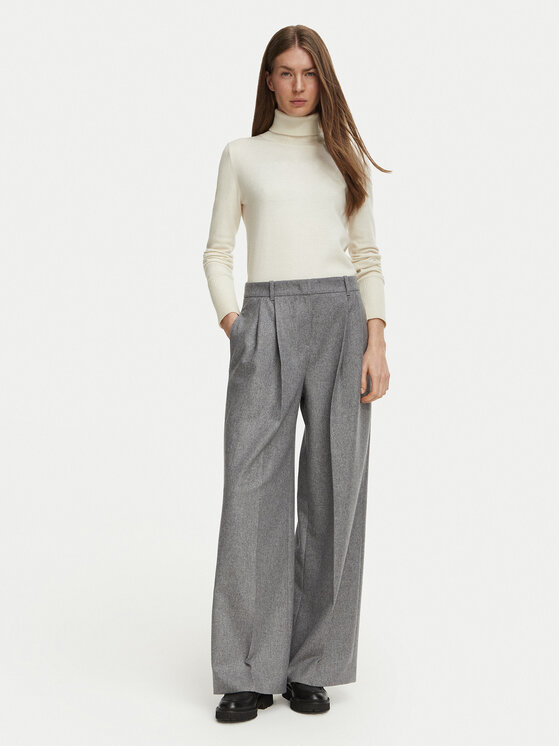 BOSS BOSS Pantaloni di tessuto Tiana18  50570436 Grigio Relaxed Fit