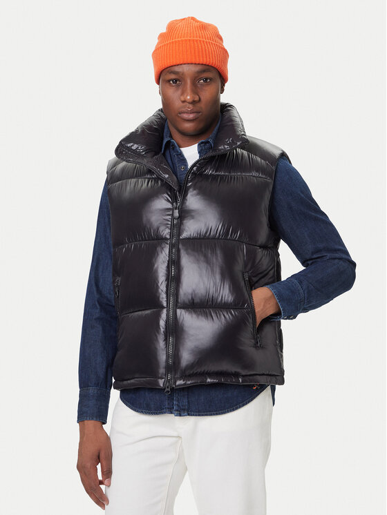 Save The Duck Save The Duck Елек D81382U LOVE21 Черен Regular Fit
