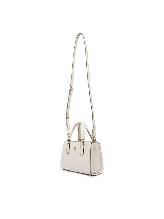 Tommy Hilfiger Tommy Hilfiger Rankinė Th Daily Mini Tote Mono AW0AW18416 Balta