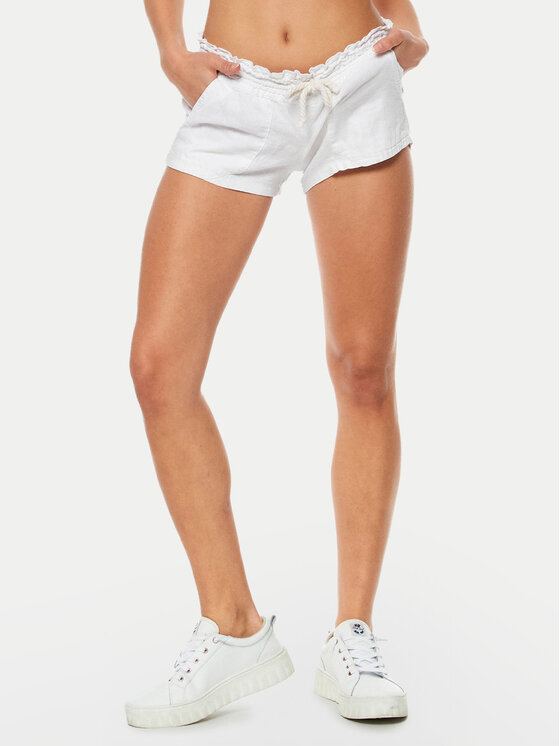 Roxy Roxy Riidest šortsid Oceanside ARJNS03007 Valge Regular Fit
