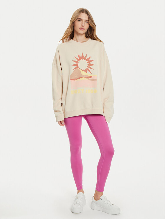 Roxy Roxy Μπλούζα Lineup ERJFT04865 Μπεζ Relaxed Fit