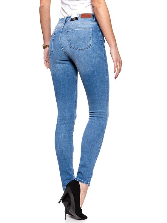 Wrangler Wrangler Jeans HIGH RISE SKINNY Blu Skinny Fit