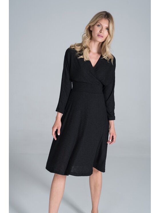 FIGL FIGLFIGL Vestito M826 Nero Regular Fit