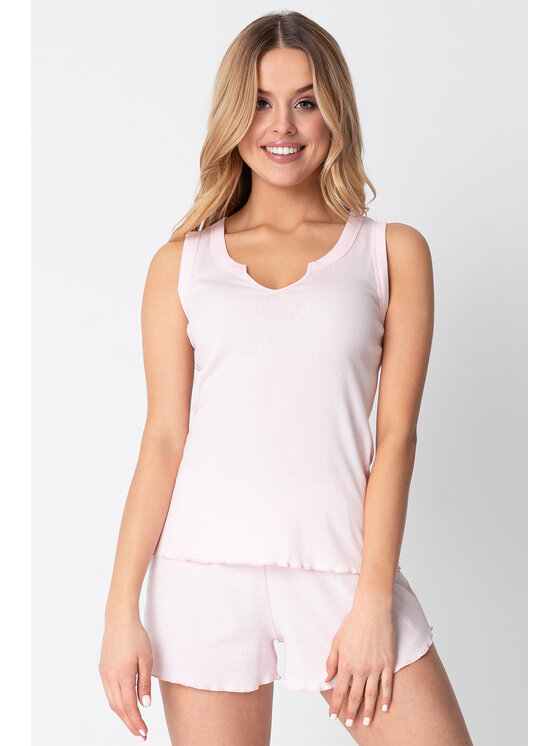 LaLupa LaLupa Piżama LA147 Różowy Comfort Fit